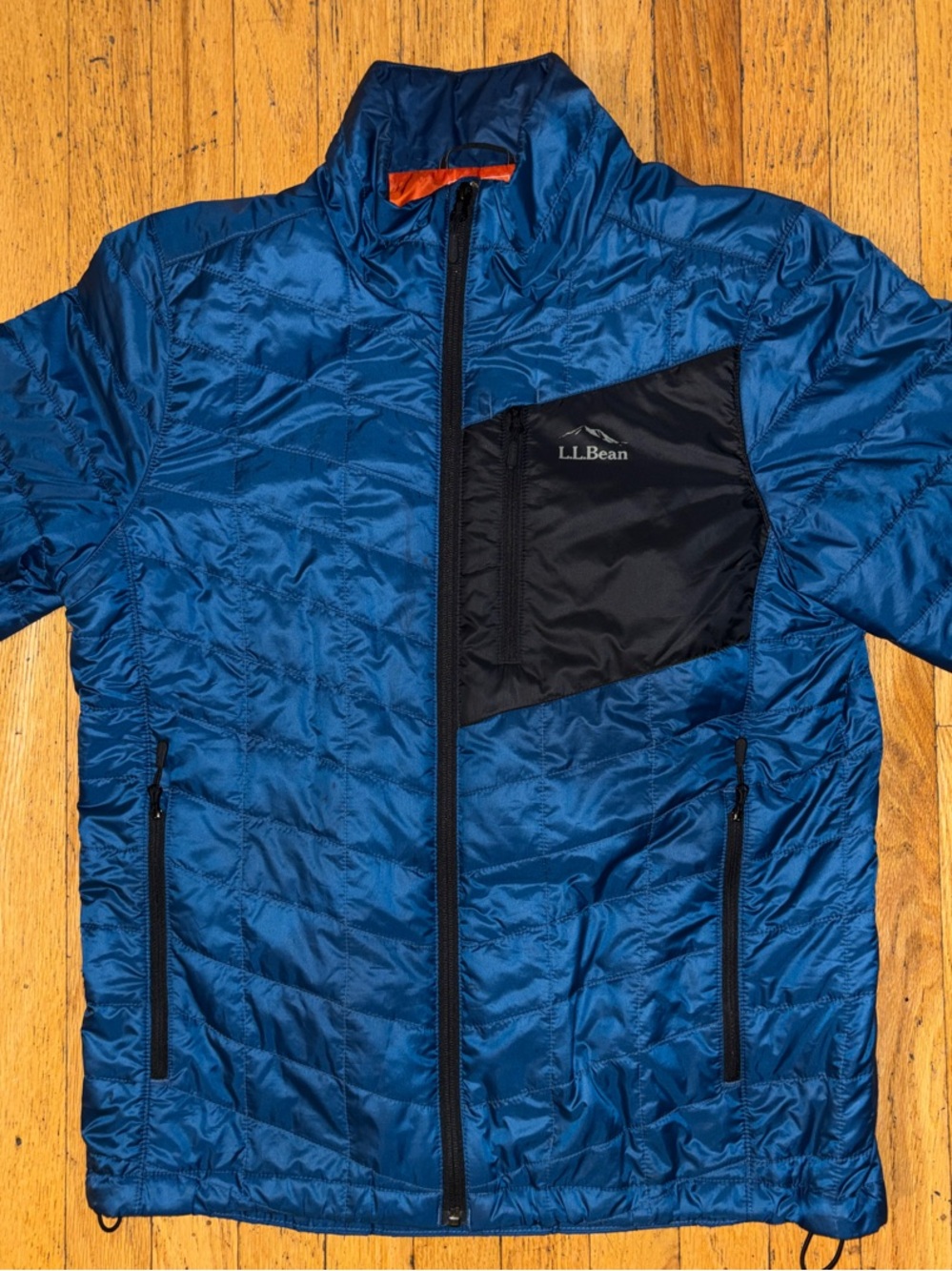L.L.Bean PrimaLoft Packaway Puffer Jacket - Blue - Medium